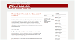 Desktop Screenshot of planetrubyonrails.org